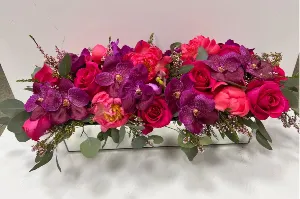 peony reflection  centerpiece